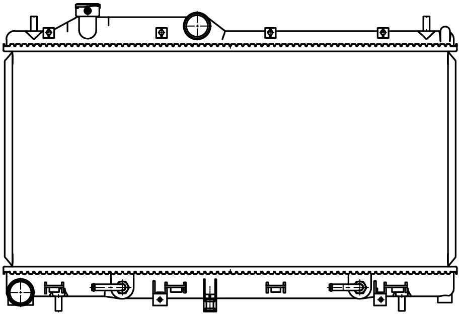 Радиатор охлаждения для автомобилей Outback (09-)/Legacy (09-) 2.0i/2.5i AT