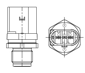 Датчик давления топлива для автомобилей BMW X5 G05 (18-)/X7 G07 (18-) 3.0D