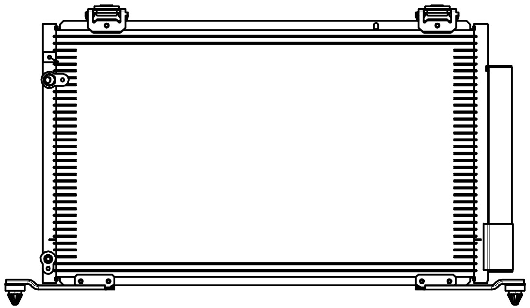 Радиатор кондиционера для автомобилей Toyota Avensis (03-) 2.0i/2.4i M/A