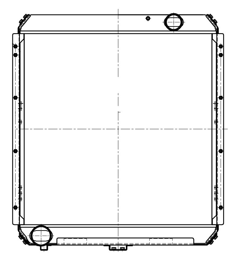 Радиатор охлаждения для автомобилей КАМАЗ 54115 (Heavy Duty) (повышенная теплоотдача, сердцевина 76мм)