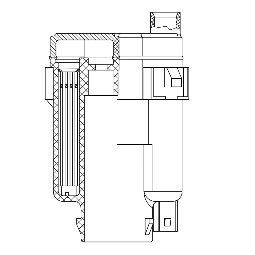 Фильтр топливный тонкой очистки для автомобилей Hyundai Matrix (01-) 1.6i/1.8i/Getz (02-) 1.6i