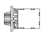 Резистор электровентилятора отопителя для автомобилей Hyundai Solaris (10-)/Rio (10-) (manual A/C)