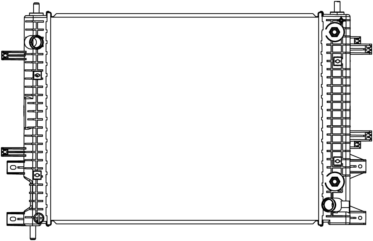 Радиатор охлаждения для а/м Chery Tiggo 4 Pro (21-)/7 Pro (20-)/8 Pro Max (21-)/Exeed LX (19-)