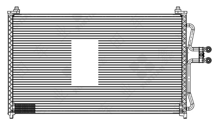 Радиатор кондиционера для автомобилей Escape (00-)/(07-)/Maverick (00-)/Tribute (00-) M/A