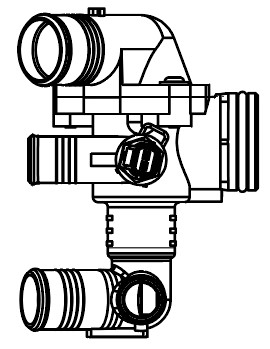 Термостат для автомобилей Ford Transit (06-)/PSA Boxer (06-)/Jumper (06-) 2.2D (88°C) (с корпусом)