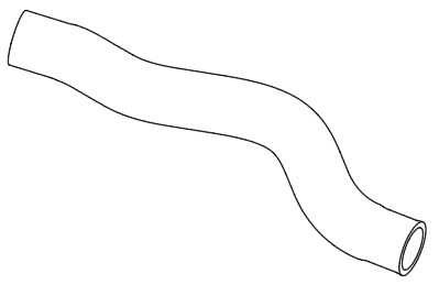 Патрубок охл. для а/м Toyota Camry (06-) 2.4i AT [2AZ-FE] верх. (EPDM, 1 шт.)