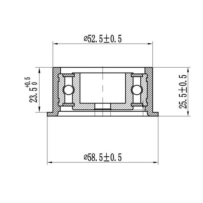 Ролик ГРМ для автомобилей Opel Astra G (98-) 1.4i/1.6i/1.8i (опорный)