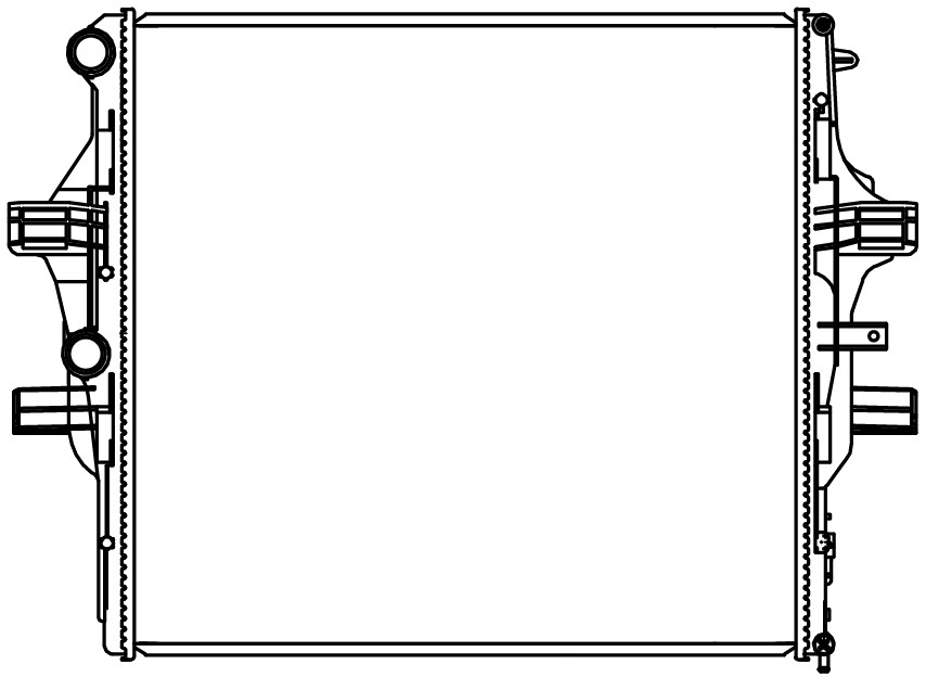 Радиатор охлаждения для автомобилей Iveco Daily V (11-)/Daily VI (14-) (35C,S/40C/50C/65C/70C) M/A