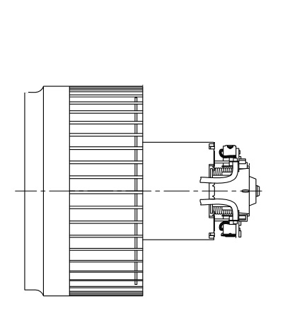 Электровентилятор отопителя для автомобилей Volvo XC90 (02-)/S60 (00-)/S80 (98-)
