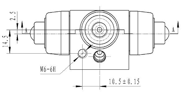 Цилиндр тормозной для автомобилей VW Polo (94-) / Golf III (91-) / Audi 80 (78-) задний левый / правый d=15.9мм (чугун)