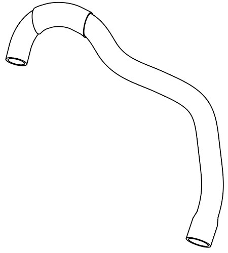 Патрубок охл. для а/м Mitsubishi Lancer X (07-) 1.5i МТ [4A91] верх.к зал.горл. (EPDM, 1 шт.)