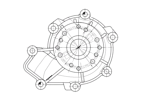 Насос водяной для автомобилей SsangYong Musso (93-)/Korando (95-) 2.3D/2.9D