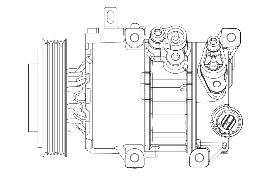 Компрессор кондиционера для автомобилей Creta (16-) 1.6i