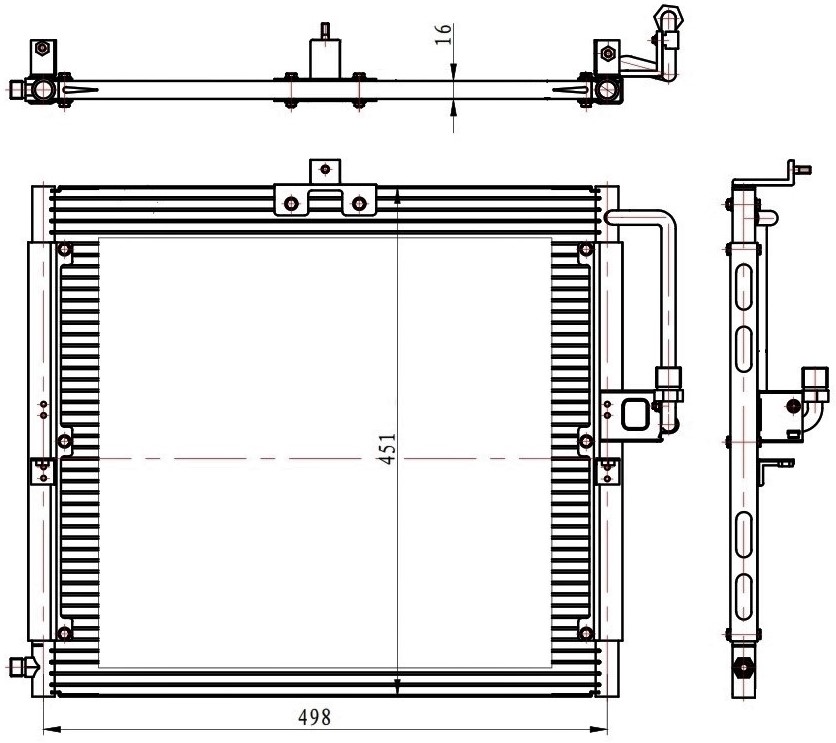 Радиатор кондиционера для автомобилей Mercedes-Benz G (W463) (90-)