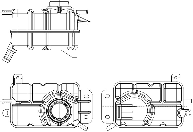 Бачок расширительный охлаждающей жидкости для а/м Chevrolet Aveo T250/T255 (02-)