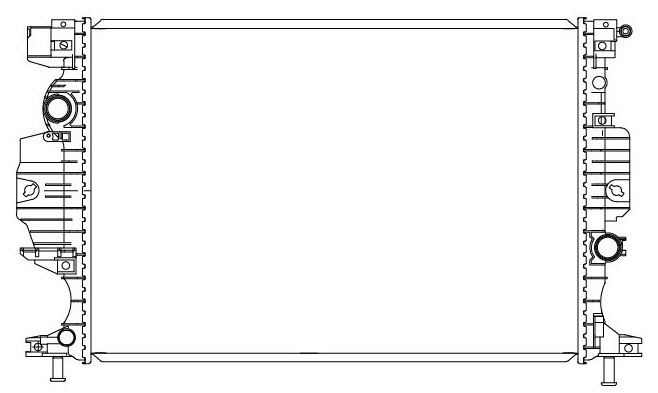 Радиатор охлаждения для автомобилей Mondeo (14-) 2.5i AT