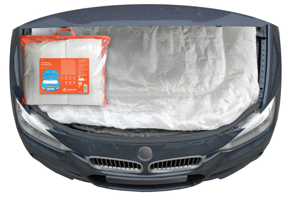 Утеплитель для двигателя, стеклоткань (210г/м2), цвет белый, 160*90см