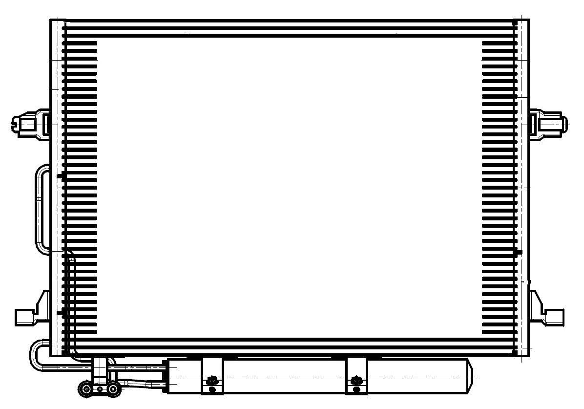 Радиатор кондиционера для автомобилей Mercedes-Benz E (W211) (02-)