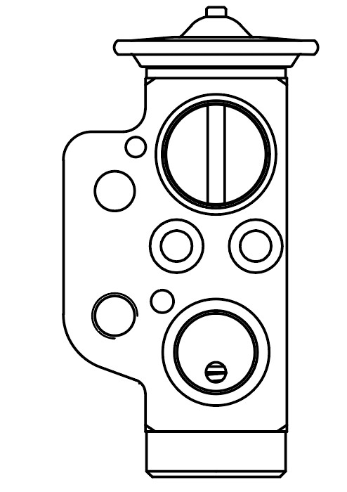 Клапан расширительный кондиционера (ТРВ) для автомобилей Touareg II (10-)