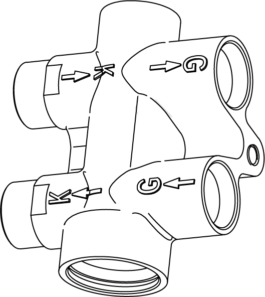 Термостат для автомобилей VW Touareg (02-)/Audi Q7 (06-) (75°С) (охлаждение масла АКПП) (с корпусом)