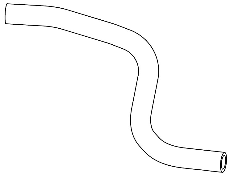 Патрубок отоп. для а/м Hyundai Getz (02-) 1.4i/1.6i АТ/MT подвод. (EPDM,1шт.)