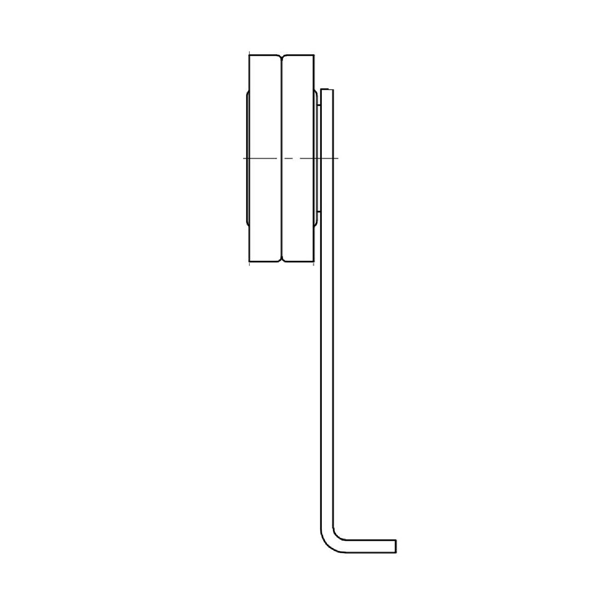 Ролик приводного ремня для автомобилей Peugeot Partner (96-)/Fiat Ducato (98-) 1.8d/1.9d/2.1d [XUD] A/C- с ГУР (натяжной) с кронштейном