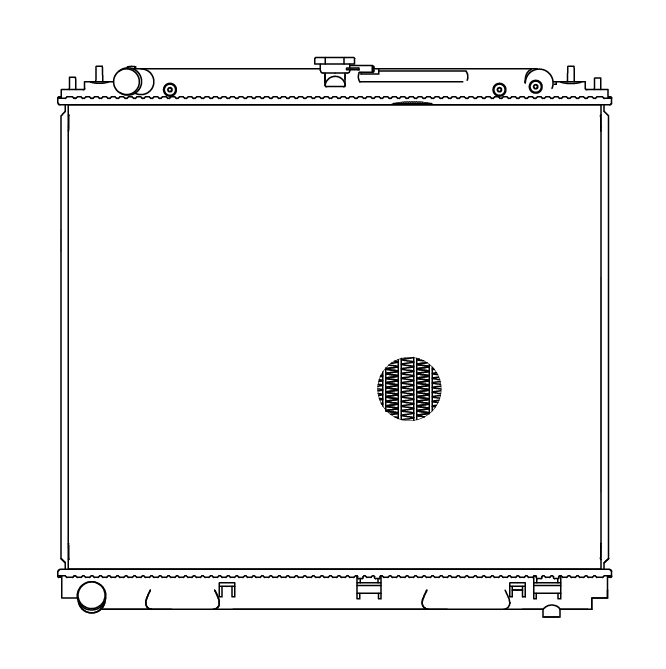 Радиатор охлаждения для автомобилей Pathfinder/Navara (05-) 2.5DTi MT
