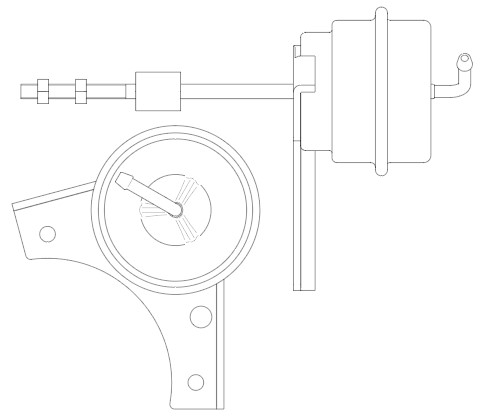 Актуатор турбокомпрессора для а/м VW Passat (98-) 1.8T (тип К03)