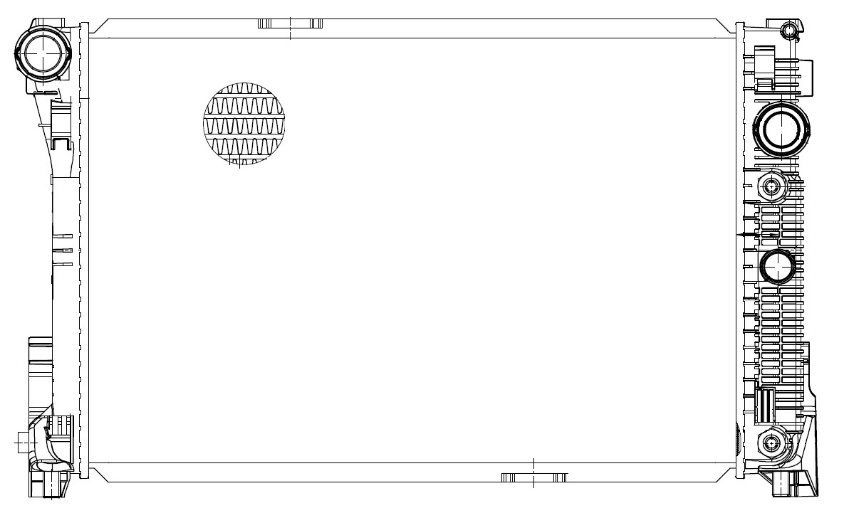 Радиатор охлаждения для автомобилей Mercedes C (W204) (07-)/E (W212) (09-)