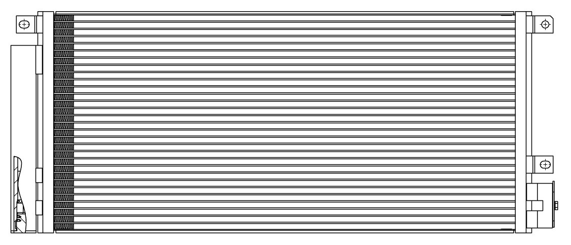 Радиатор кондиционера для автомобилей Mokka (13-) 1.4T