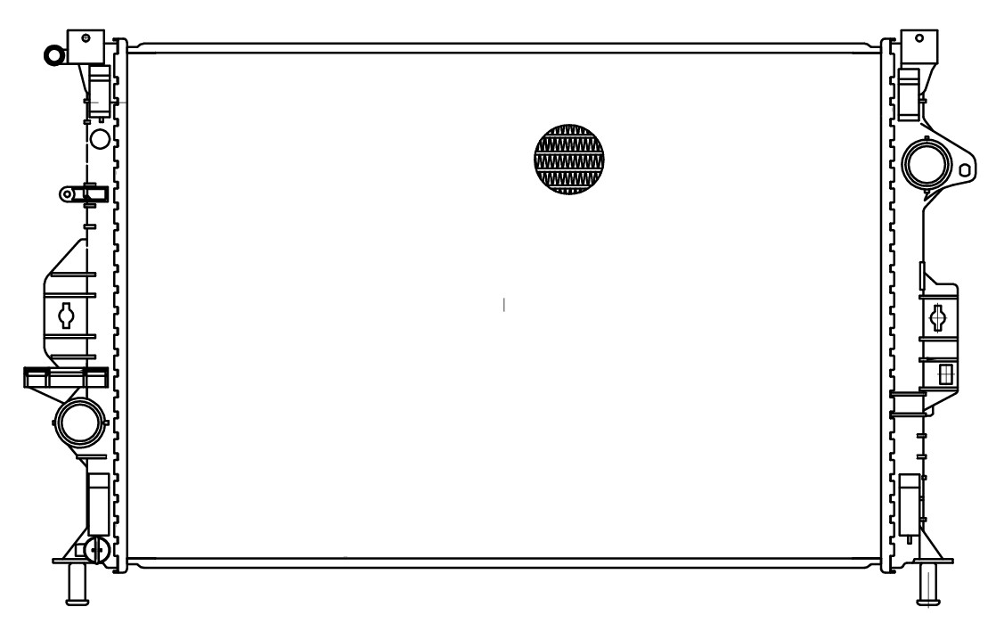 Радиатор охлаждения для а/м Ford Kuga II (12-) 1.6T