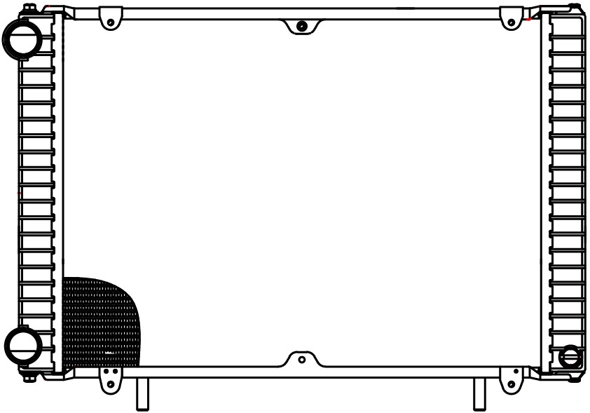 Радиатор охлаждения для а/м ГАЗ 33027 ГАЗель-Бизнес (14-) c дв. УМЗ 42164/A275 (паяный)