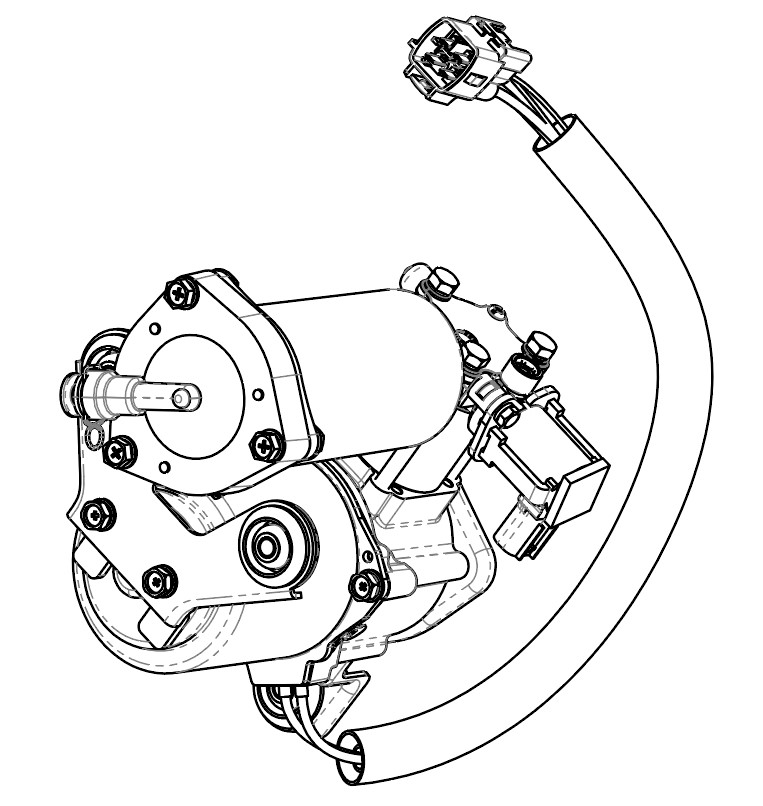 Компрессор пневмоподвески для а/м Toyota Land Cruiser Prado 120 (02-) 2.7i/4.0i/3.0d