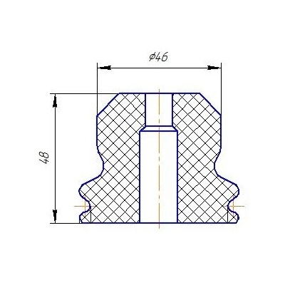 Ремкомплект амортизатора (кожух + отбойник) полиуретан