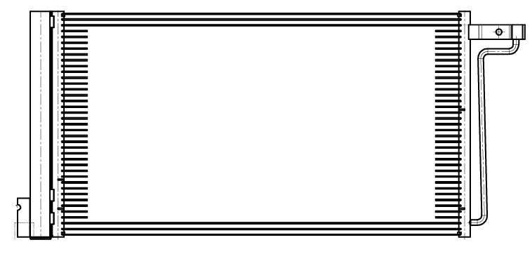 Радиатор кондиционера для автомобилей Focus III (14-) 1.6i/2.0i