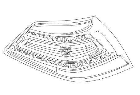 Фонарь задний для автомобилей Nissan Teana J32 (08-) дорестайлинг, левый