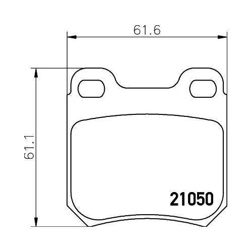 Колодки тормозные дисковые задние для автомобилей Opel Vectra B (95-) / Omega A (86-)