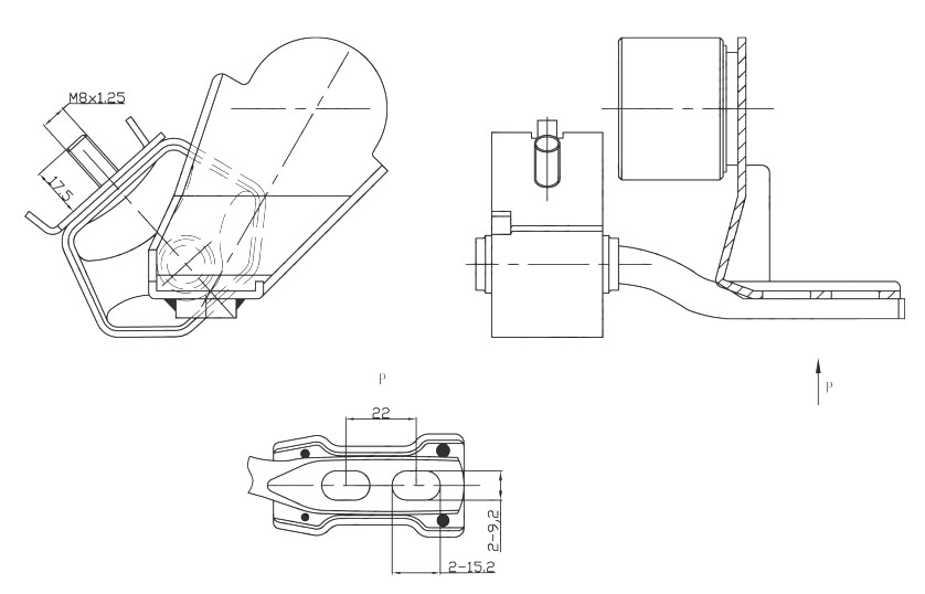 Подвес (подушка) глушителя для автомобилей Toyota Corolla (91-)/(95-) (1 шт.)