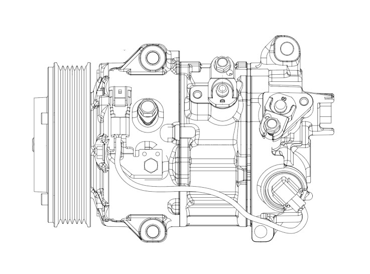 Компрессор кондиционера для автомобилей RAV4 (13-) 2.0i [3ZRFE]