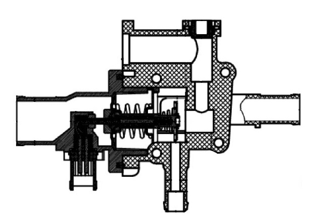 Термостат для а/м Chevrolet Cruze (09-)/Aveo T300 (11-) 1.6i/1.8i (в сборе с пласт. корп.)