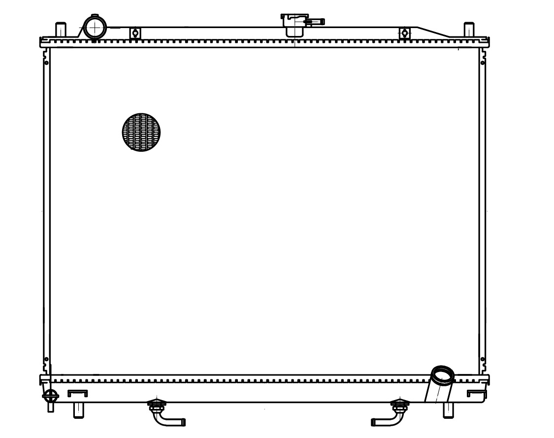 Радиатор охлаждения для а/м Mitsubishi Pajero III (00-)/Pajero IV (06-) 3.2D AT
