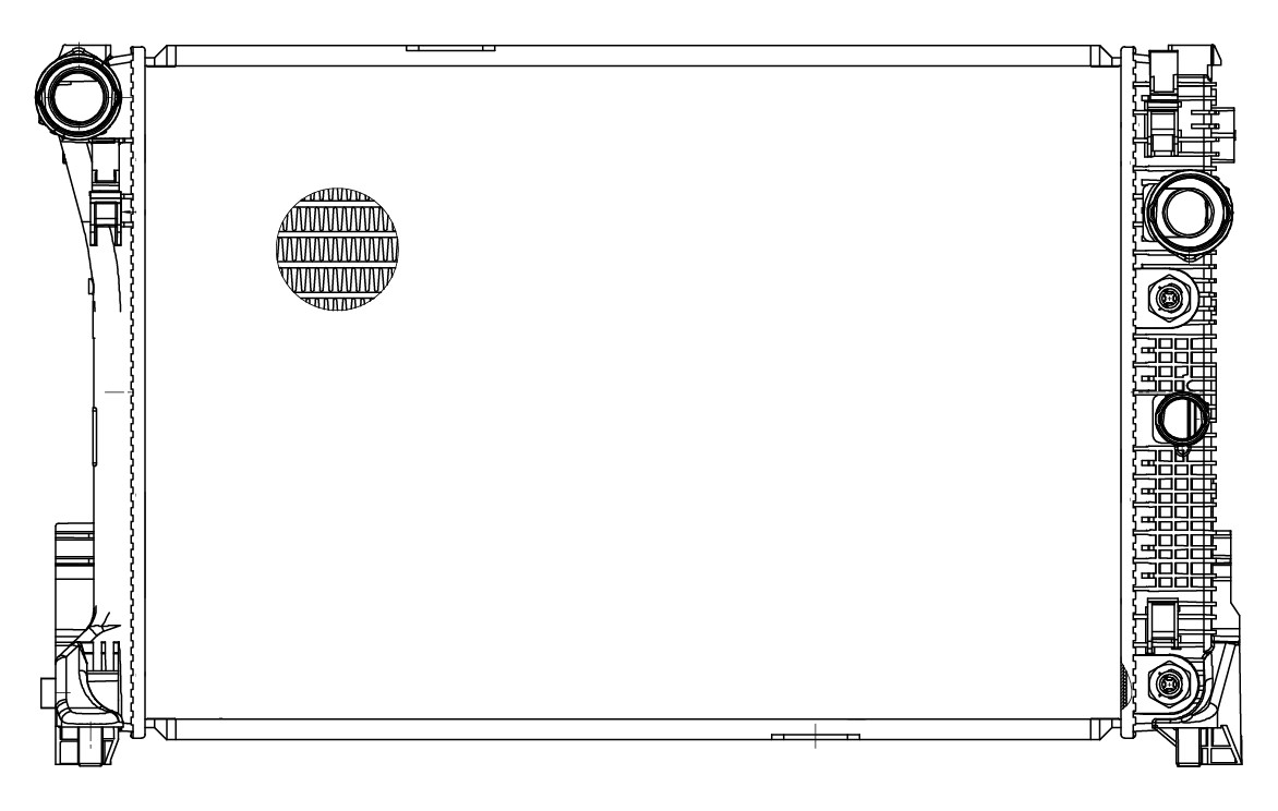 Радиатор охлаждения для автомобилей Mercedes C (W204) (07-) M/A