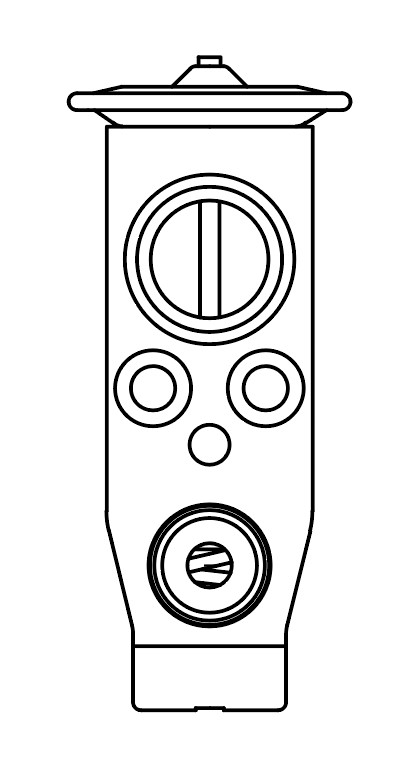 Клапан расширительный кондиционера (ТРВ) для автомобилей Octavia (A7) (13-) (тип Valeo)