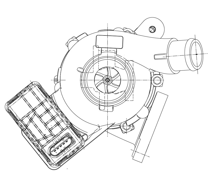 Турбокомпрессор для а/м Ford Transit (13-) 2.2D E5