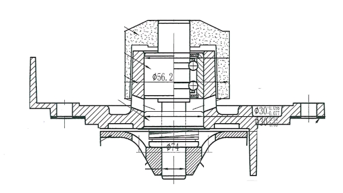 Насос водяной для автомобилей Ford Mondeo (07-)/Kuga (08-) Citroen Jumper (02-) 2.0D