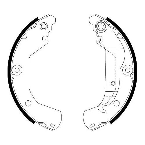 Колодки тормозные для автомобилей Chevrolet Aveo T300 (11-) барабанные 230x41 R15