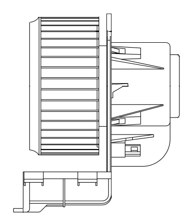 Электровентилятор отопителя для автомобилей VW Transporter T5 (03-) A/C±