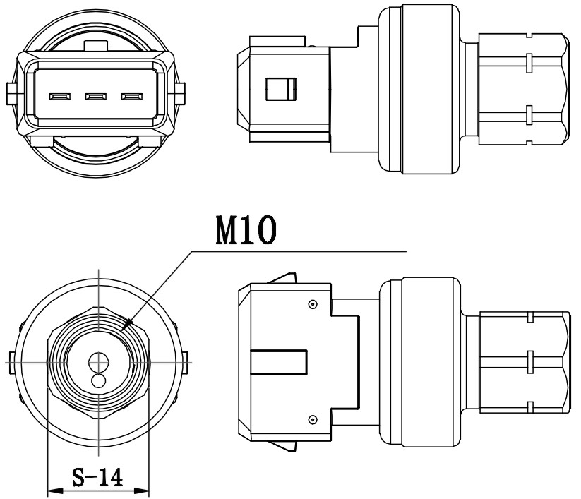 Датчик давления хладагента для автомобилей Volvo XC60 (08-)/XC70 (07-)/S60 (10-)