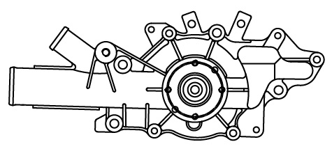 Насос водяной для автомобилей Mercedes-Benz Sprinter (00-)/Sprinter Classic (909) (13-) 2.1D/2.7D [OM611/OM612]