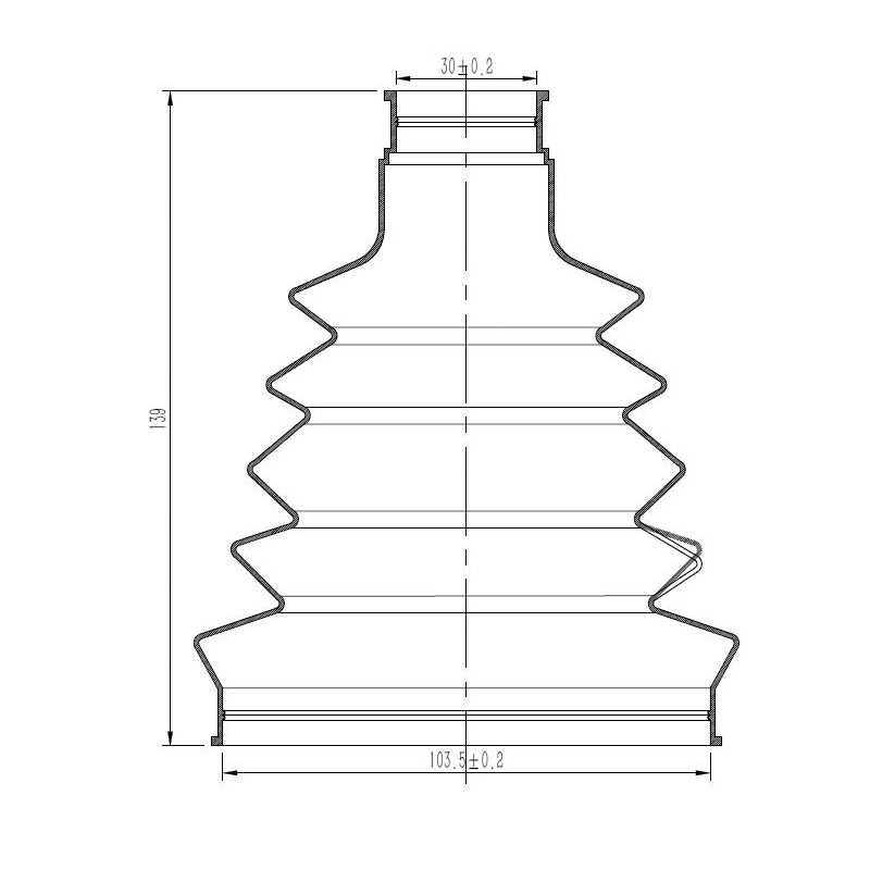 Пыльник ШРУСа наружного для автомобилей Ford Transit Tourneo (06-) 2.2TDCi